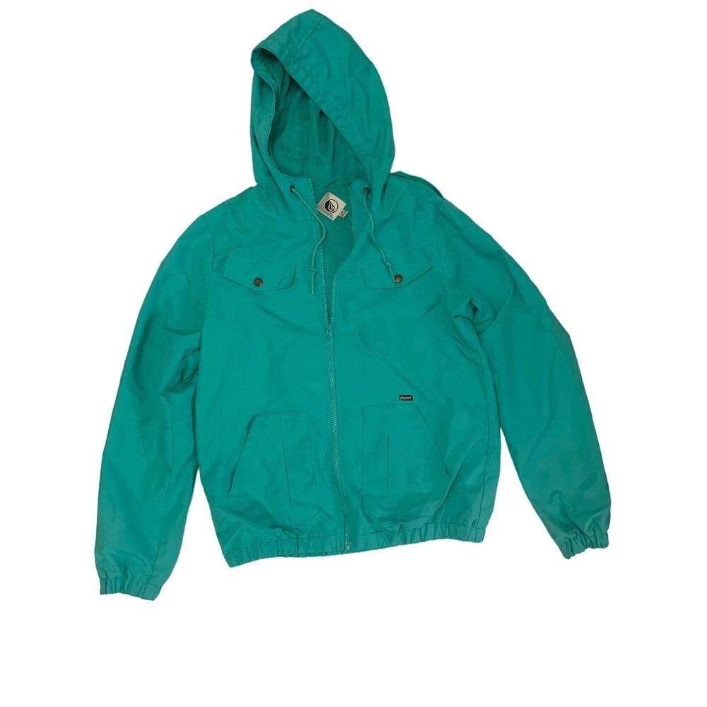 Volcom Teal Hooded Jacket